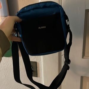 over shoulder blue bag super sick